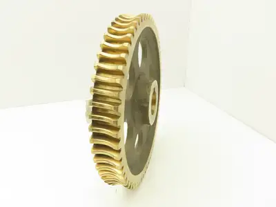 60 Tooth Bronze Worm Gear 10" Dia 1.5" Bore with 1-1/8" Output Shaft Gearbox Kit