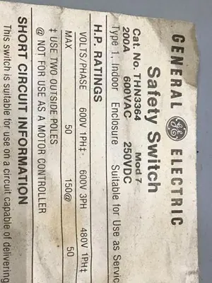 USED GENERAL ELECTRIC THN3364