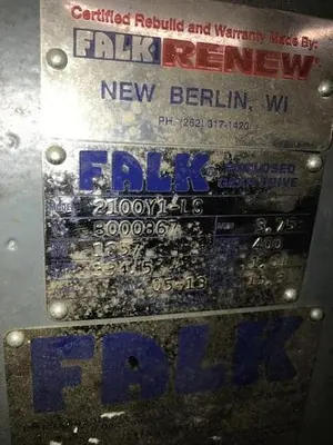 Falk Gear Reducer Model 2100Y1-LS (Rebuilt)