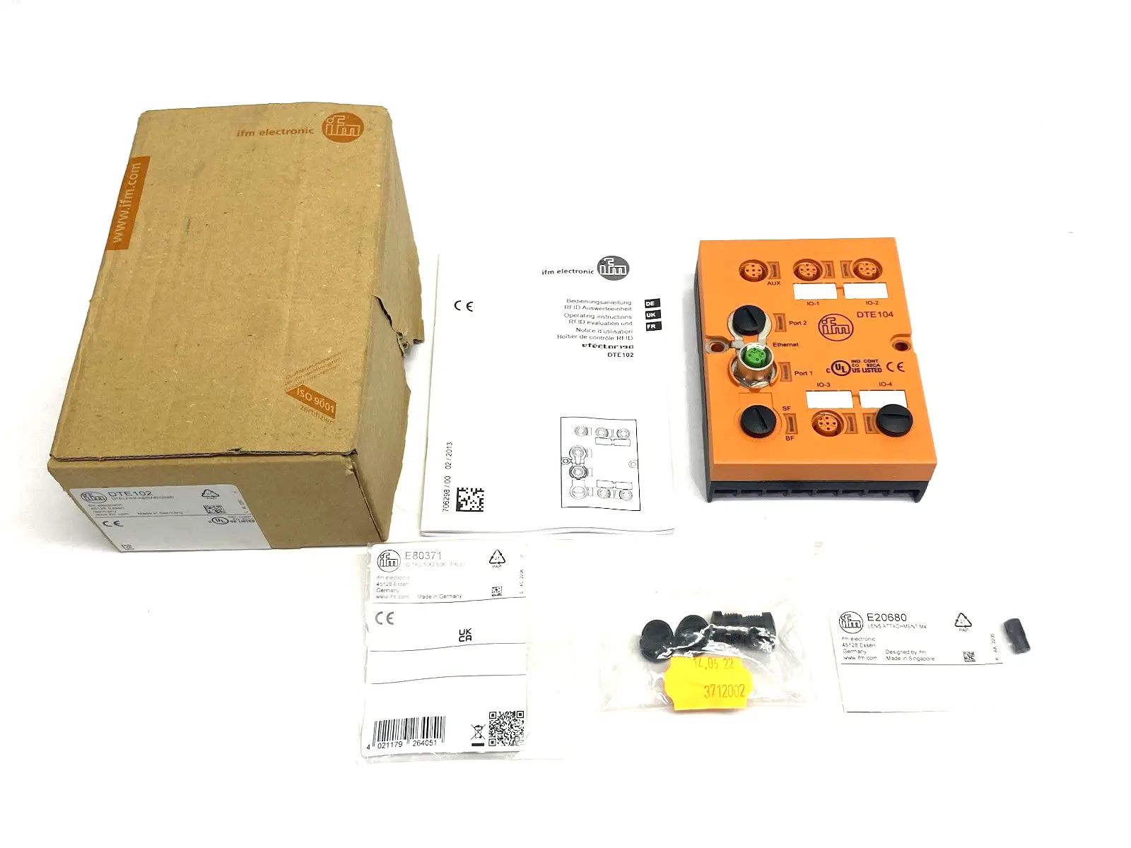 New | in-Stock ifm Ethernet/RFID Evaluation Unit LF/HF, 4-Channels, DTELF/HFABRWEIUS PLC Processors Michigan US | Maverick Industrial Sales #1389294