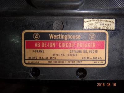 Westinghouse 11-300 series Motor Control Center Bucket Size 1