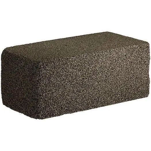 8" x 4" x 3 1/2" Grill Brick - 12/Case