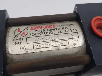 A83-2427 | LIN-ACT  Double Rod End Cylinder 1-1/2" Bore x 1" Stroke - New Other