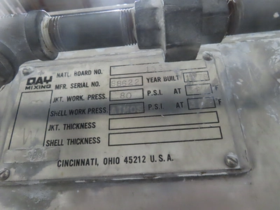 used 5 gallon Double Arm Sigma Blade Mixer, stainless steel, jacketed, 5 hp.
