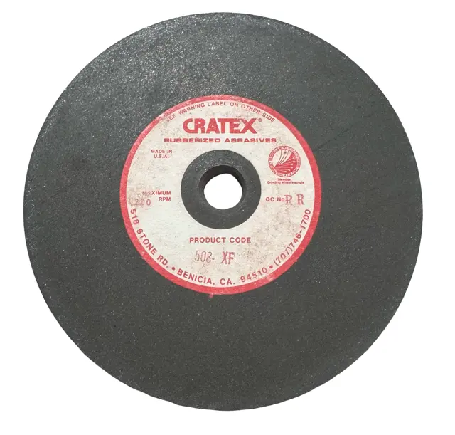 Cratex 5" x 1/2" x 1/2" Rubberized Abrasive Wheel Extra Fine