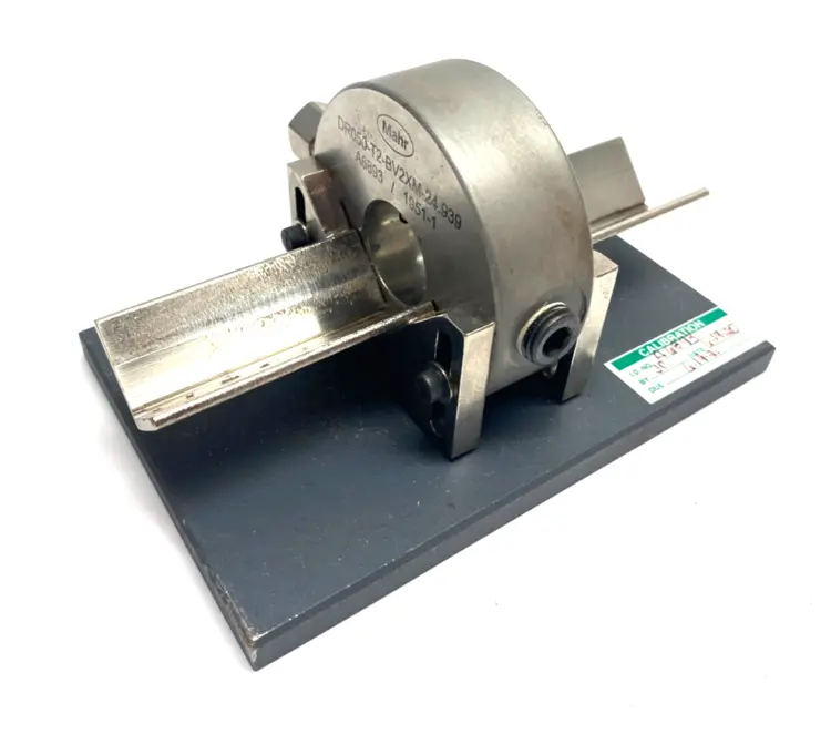 Used MAHR DIMENSIONAIR 2-JET AIR RING GAUGE W/ GUIDE CHUTES & BASE PLATE Air Gages Michigan US | Maverick Industrial Sales #1123060