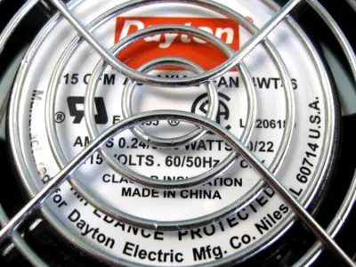 Lot (2) Dayton 115 CFM 4WT46 AC Axial Fan D17