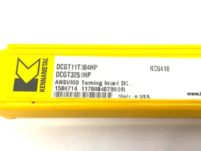NEW KENNAMETAL SCREW-ON DCGT-HP TURNING INSERT DCGT11T304HP