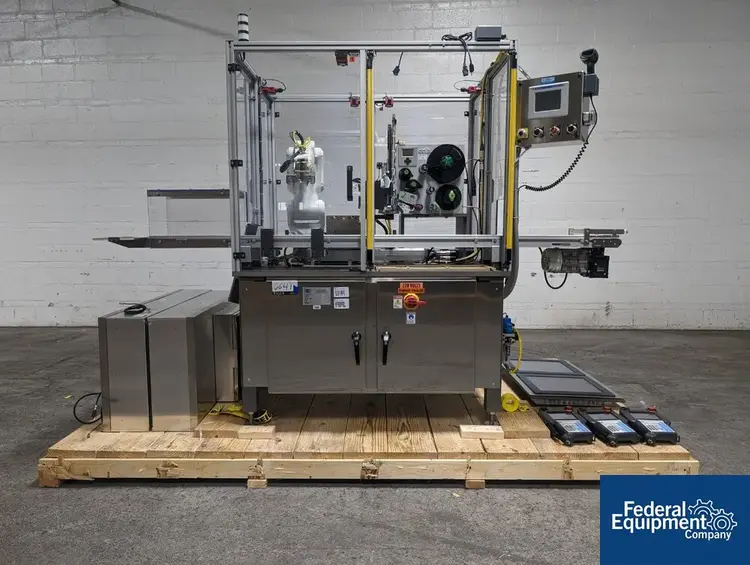 Used R+D Custom Automation R+D Custom Automation Robotic Labeler, Model Hermies+ Labelers Ohio US | Federal Equipment Company #127324