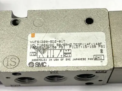 Used SMC Double Solenoid Valve 5-Port 24VDC Solenoid Valves Michigan US | Maverick Industrial Sales #1395082