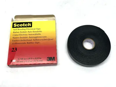 USED 3M SCOTCH RUBBER SPLICING ELECTRICAL TAPE 23 0.76MM THICK EXPIRED