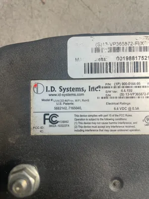 USED ID SYSTEMS ID SYSTEMS UVAC-03