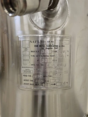 CSM Stainless Steel Portable Jacketed Vessel Tank Fermentation