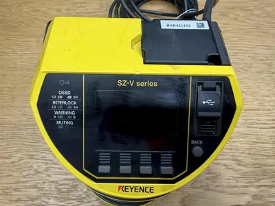 2024 KEYENCE MODEL SZV04X SAFETY LASER SCANNER, MULTI-FUNCTION TYPE, WITH CAMERA FUNCTION: YOBRO #24839