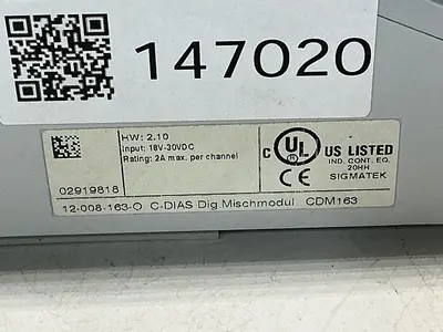 USED SIGMATEK CDM 163