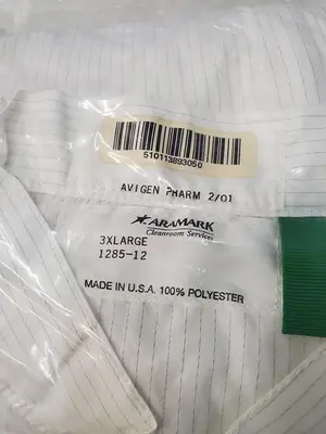 ARAMARK CLEANROOM SERVICES 3XLARGE 1285-12
