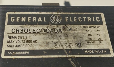 USED GE CR3O6EOOOAQA