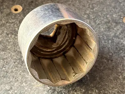 12-Point Chrome SAE 2" Socket with 3/4" Drive