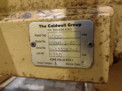 4,000 LBS CALDWELL BATTERY POWERED PORTABLE & ADJUSTABLE SHEET LIFTER: YOBRO #24914