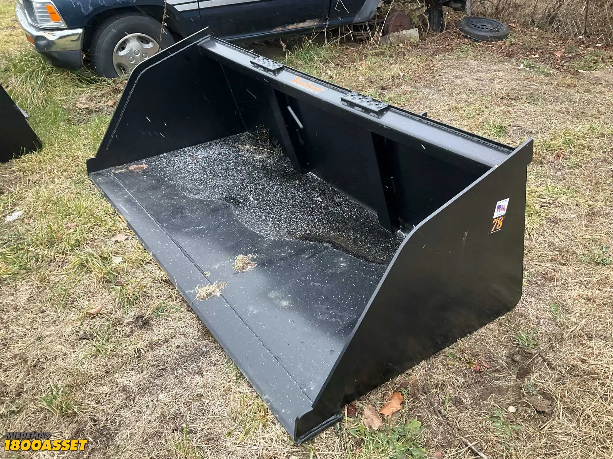 New Tomahawk 78” snow/mulch skid steer bucket, welded on high carbon cutting edge, skid steer...