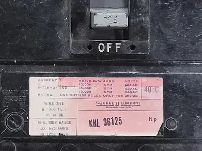 USED SQUARE D KHL36125