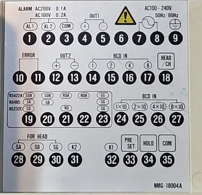 Used Chino Corporation CHINO IRGMEG2R MG04ZA013. Plotters/Recorders South Carolina US | Palmetto Automation #1159065