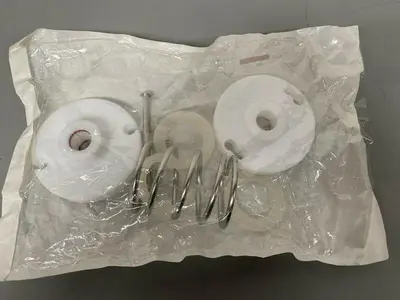USED CUNO LENTICULAR CHROMATOGRAPHY COLUMN SET W/ SPRING, GASKETS, ETC