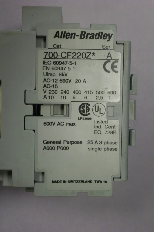 Used ALLEN ALLEN BRADLEY 700-CF220Z* Starters Arizona US | ASSET CONVERSION SPECIALISTS, INC. #324516