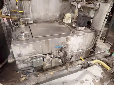 48" X 3-STAGE RANSOHOFF ROTARY DRUM BATCH AUTOMATIC PARTS DEBURR & WASHER SYSTEM, NEW 2013: YOBRO #24300