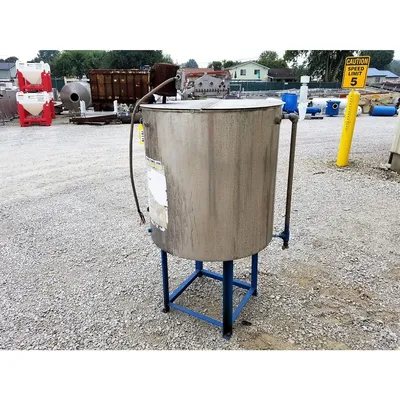 Used Stainless Steel Mix Tank - 140 Gallon