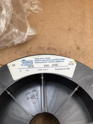 Avesta ER316L MIG Weld Wire; 0.035″ Heat #227464 ASME SFA5.9 -NIB