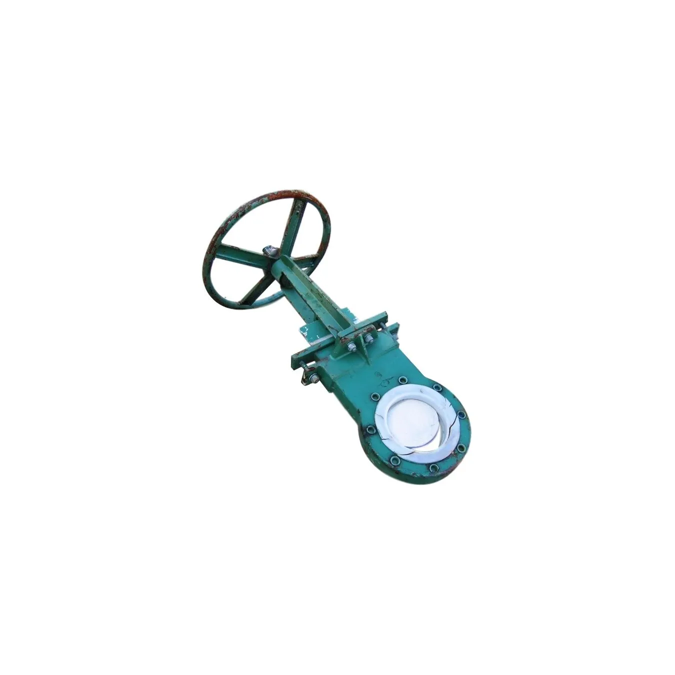 6" L&M MANUAL KNIFE GATE VALVE, USED