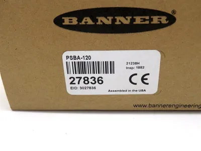 NEW BANNER PSBA-120 POWER SUPPLY 27836 PSBA120