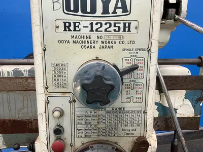 Used OOYA MACHINERY WORKS CO. RE1225H Radial Drills Ohio US | HGR 24 #1518912