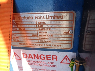 400 mm dia M/S Victoria Fan 4 kw