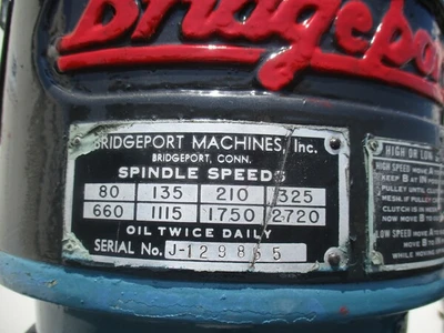 USED BRIDGEPORT SERIES-I