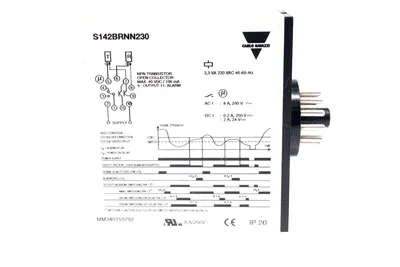 NEW CARLO GAVAZZI S142BRNN230 PHOTO AMPLIFIER