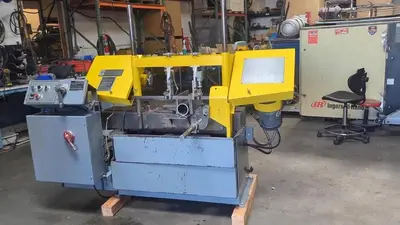 W. F. Wells and Sons Horizontal Band Saw Bandsaw with Coolant Pump & New Blade