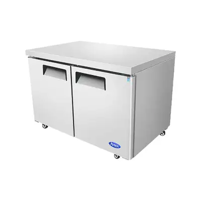 New | in-Stock Atosa New Atosa MGF8403GR 60'' (2) Door Undercounter Refrigerator Undercounter Refrigerators Illinois US | Falcon Restaurant Supply #1375428