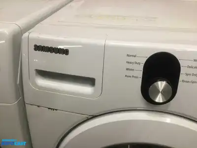 USED SAMSUNG FRONT LOAD WASHER AND ELECTRIC  STEAM DRYER SET ENERGY STAR HIGH EFFICIENCY