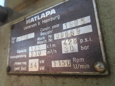 USED 1985 HATLAPA W280