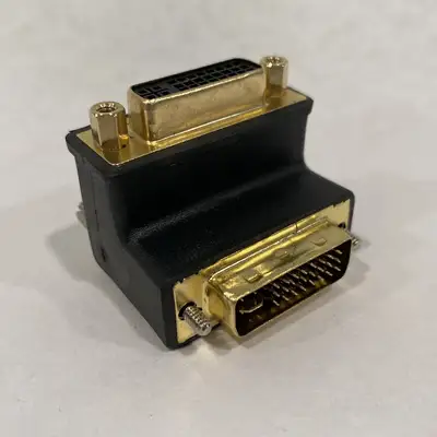 A136HDE | Kramer  DVI-I Male to Female Adapter 90 Degree LOT OF 2 - Open box