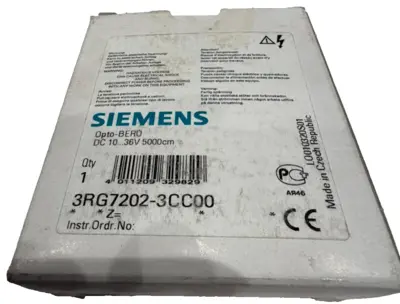NEW SIEMENS 3RG7202-3CC00 THRU-BEAM SENSOR 36V 3RG72023CC00