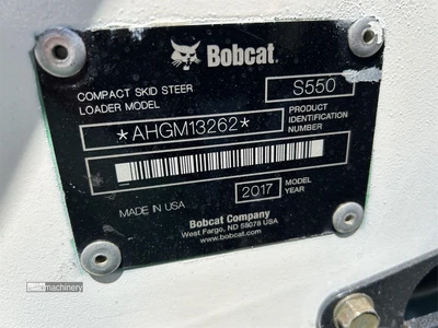 Used 2017 BOBCAT S550 Skid Steer Loaders California US | Lillo Machinery #1403781