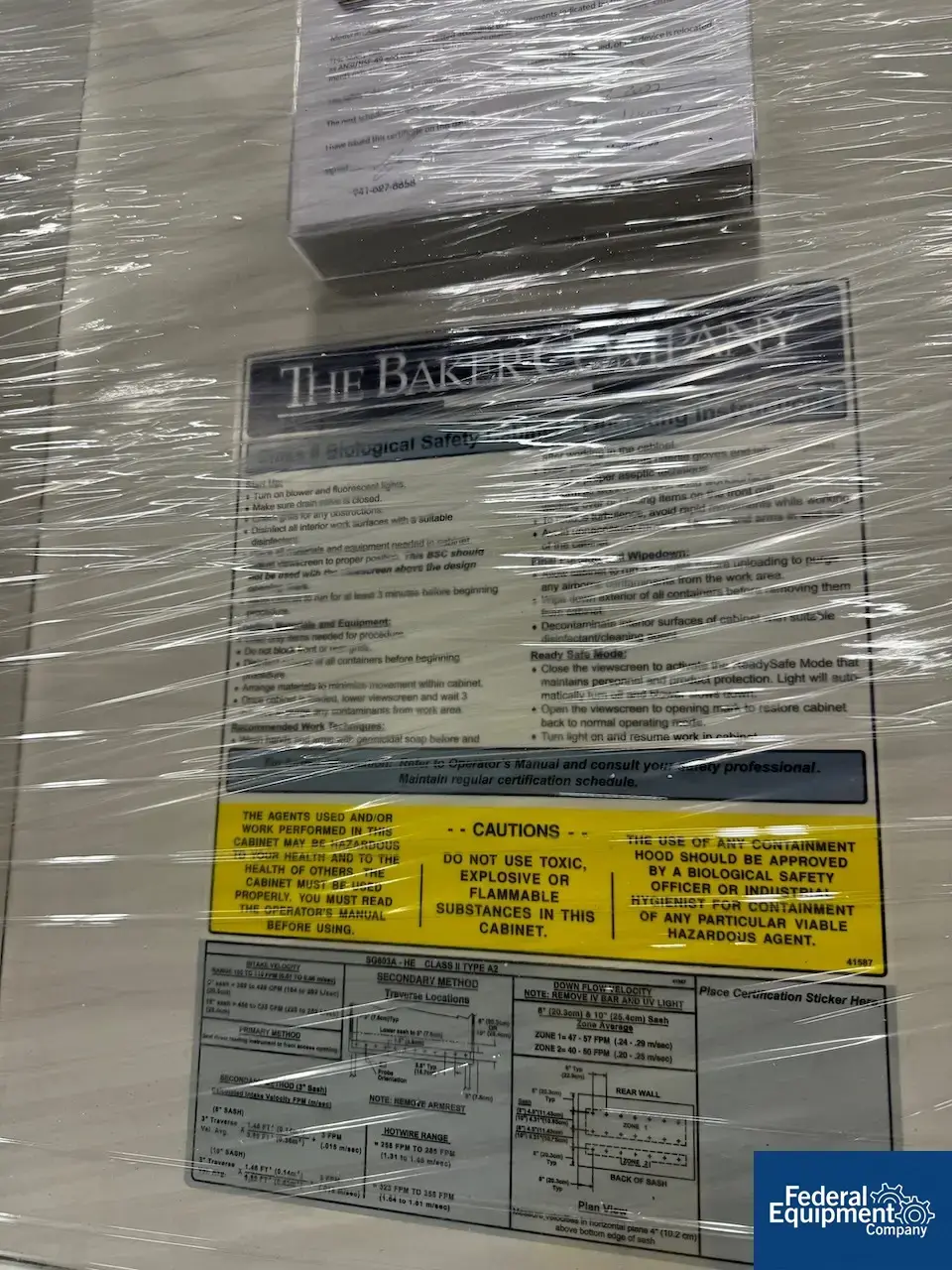 USED Baker Baker Sterilgard 3 Biosafety hood