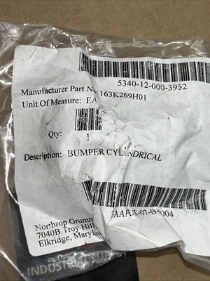 (2) NEW 163K269H01 Cylindrical Bumpers Fast Shipping! + Warranty
