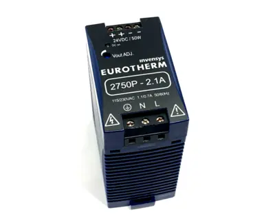2750P-2.1A,2750P2A1 | Eurotherm 2750P-2.1A Power Supply 115/230VAC 24VDC 50W 2750P2A1 - Used