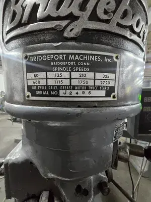 USED BRIDGEPORT 1HP STEP PULLEY