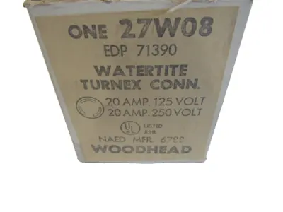NEW DANIEL WOODHEAD 27W08 WATERTITE TURNEX CONNECTION