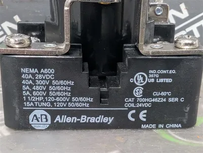 Allen Bradley 700HG46Z24 Open Style Power Relay SPST-NO-DM 40 Amps 24VDC New NIB